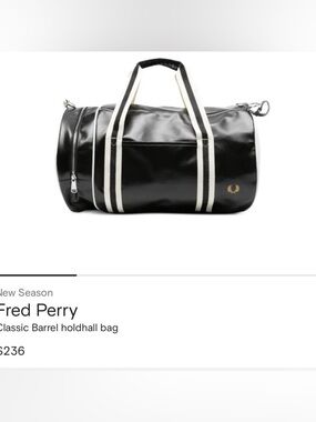 Fred Perry Classic Barrel Holdall bag